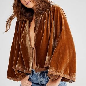 FREE PEOPLE Velvet Bed Jacket
